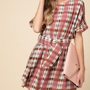 Pretty Plaid dress with belt